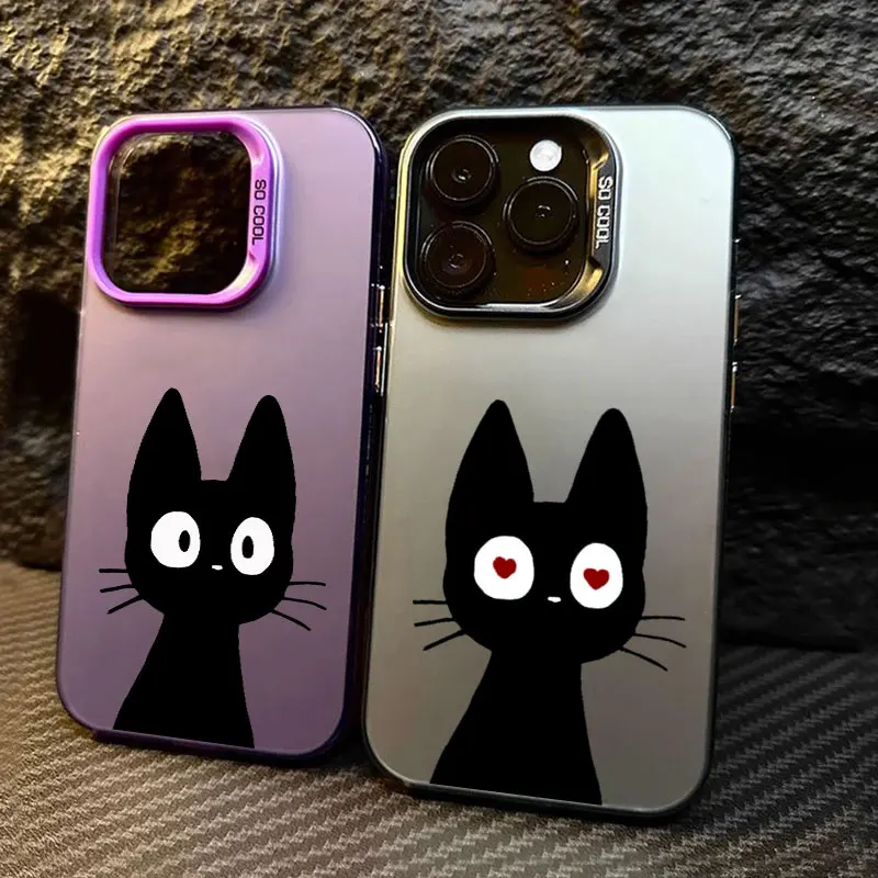 Cute Cat Black Cartoon Cats Coque For Apple iPhone 16e 16 14 15 13 11 Pro Max Case 15 Plus 12 13 Mini 16e Shockproof Phone Cover Cute Cat Black Cartoon Cats Coque For Apple iPhone 16e 16 14 15 13 11 Pro Max Case 15 Plus 12 13 Mini 16e Shockproof Phone Cover