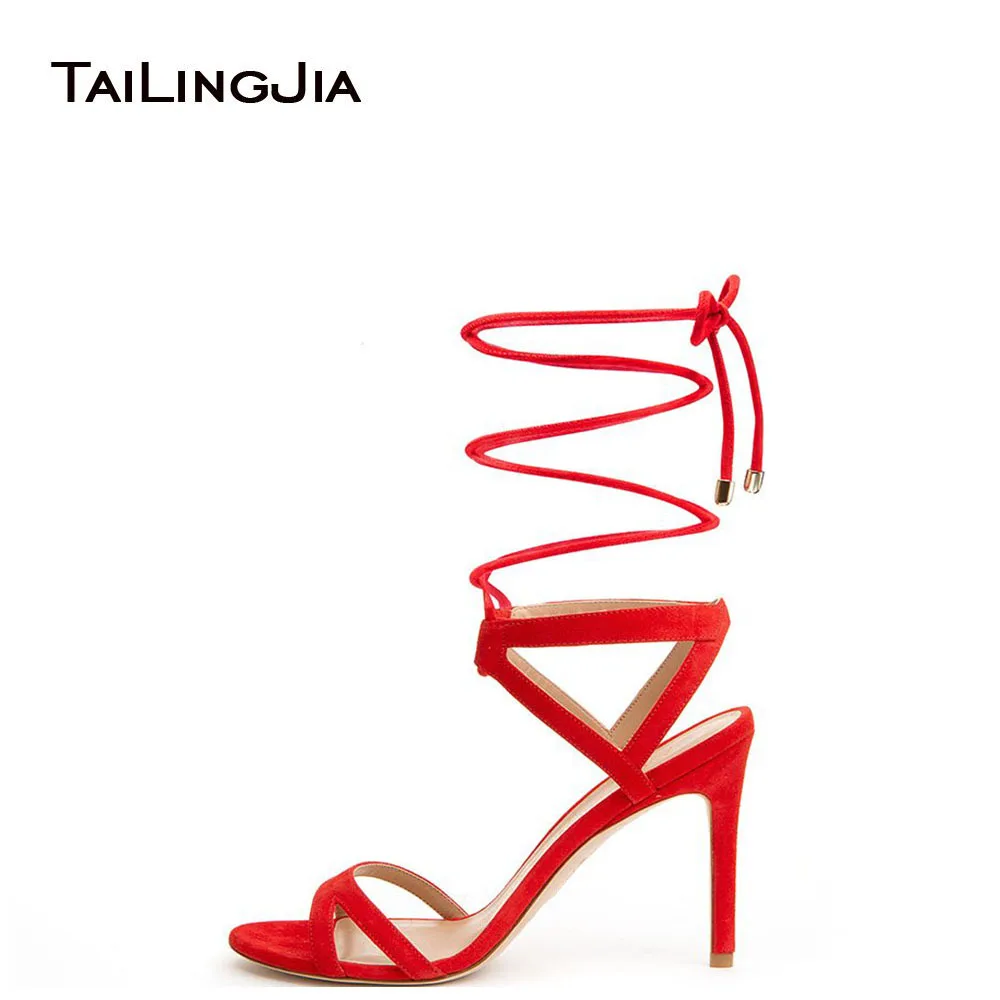 Sexy Summer Gladiator Red Sandals Top Quality Heels Fashion Women Footwear High Heel Peep Toe Stilettos Ladies Lace Up Heels
Sexy Summer Gladiator Red Sandals Top Quality Heels Fashion Women Footwear High Heel Peep Toe Stilettos Ladies Lace Up Heels