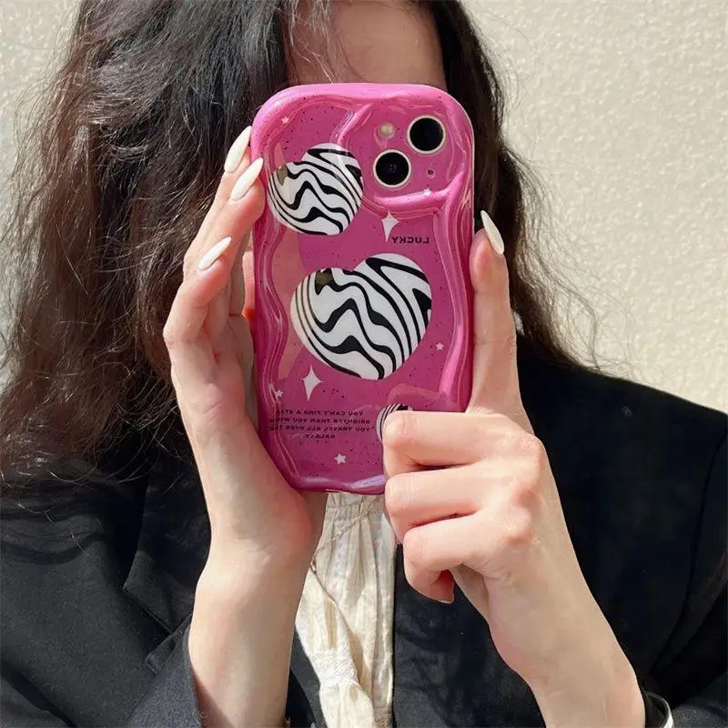 

Love Heart Leopard Print Phone Case For Redmi 9 10 10C 12C 13C 9A 9C A1 A2 Note 8 9 10 11 11S 12 Plus Pro 12S K30 K40 K50 Cover