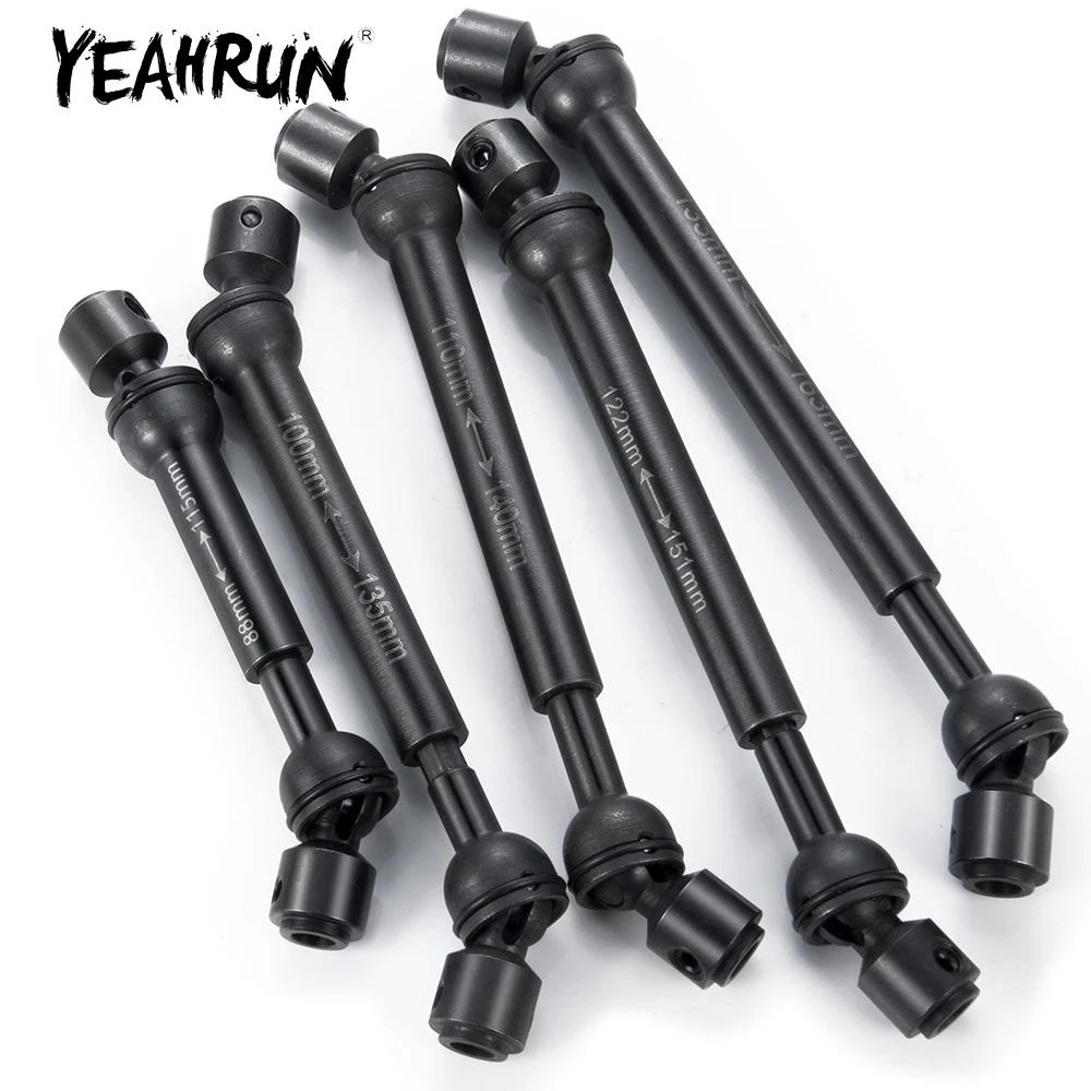 

YEAHRUN Stainless Steel Universal Drive Shaft (88-115mm 100-135mm 110~140mm 122-151mm) for RC Crawlers AXIAL D90 SCX10