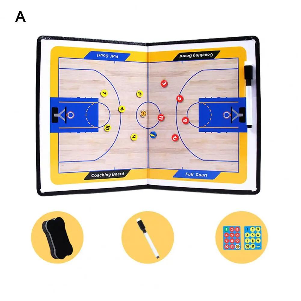 

Dry Erase Clipboard Professional Volleyball Coaching Board Magnetic Clipboard for Training Assistance Foldable Handheld Tactics