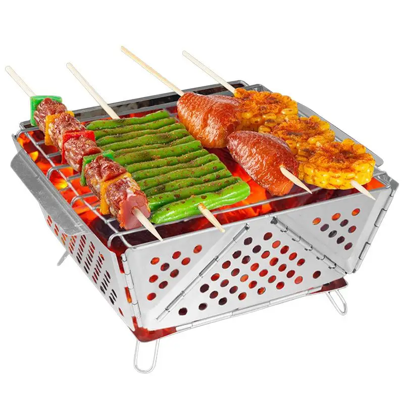 Portable Folding Barbecue Grill Multifunction Camping BBQ Grill Rack Net Firewood Stove Stainless steel BBQ Grill Tent Stove
Portable Folding Barbecue Grill Multifunction Camping BBQ Grill Rack Net Firewood Stove Stainless steel BBQ Grill Tent Stove