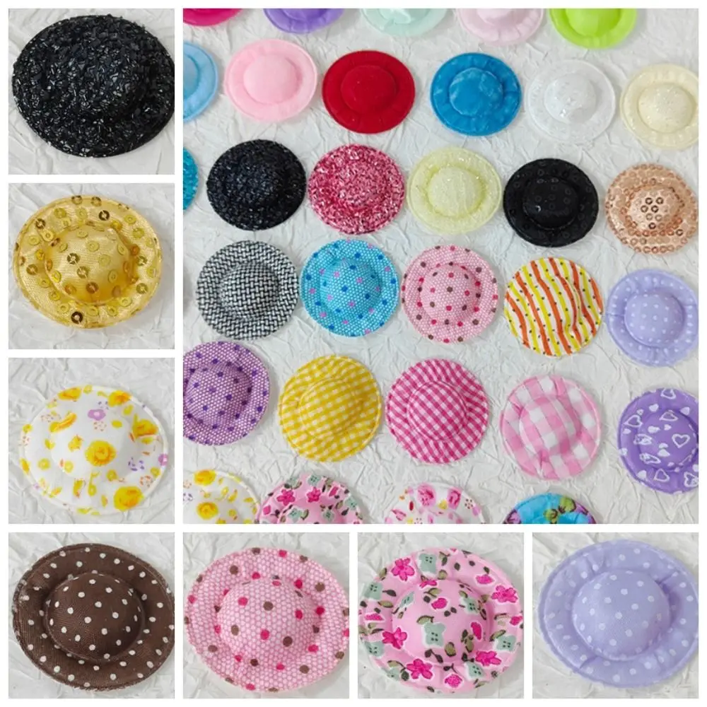 

10PCS Mini Mixed Styles Small Cap Hand Weaved Mixed Color Mini Cotton Doll Hat Cotton DIY Crafts Doll House Ornament