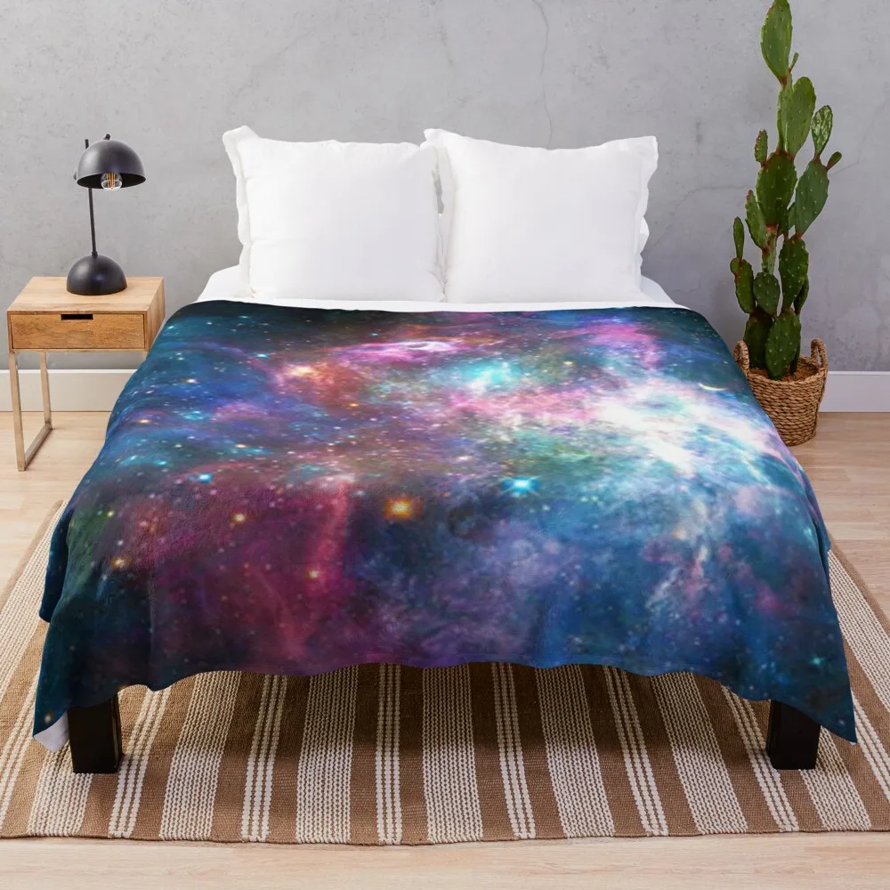 

Nebula Galaxy Print Throw Blanket large knitted plaid throw rug baby blanket soft