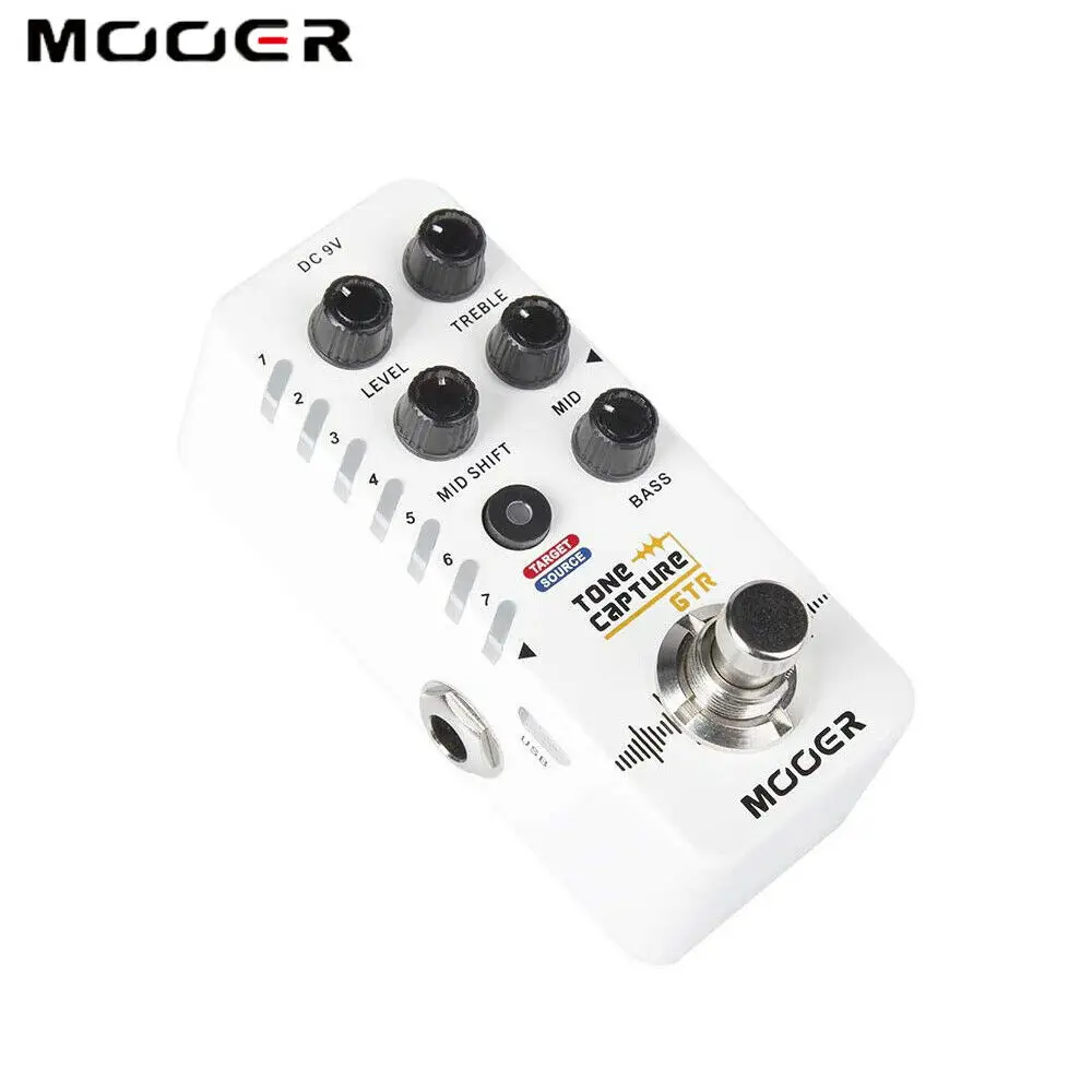 

Mooer Tone Capture 7 Preset Slots True Bypass Effects Pedal Gtr Electric Guitar Effect Pedal Electric Bass Pedal Guitar Tuner