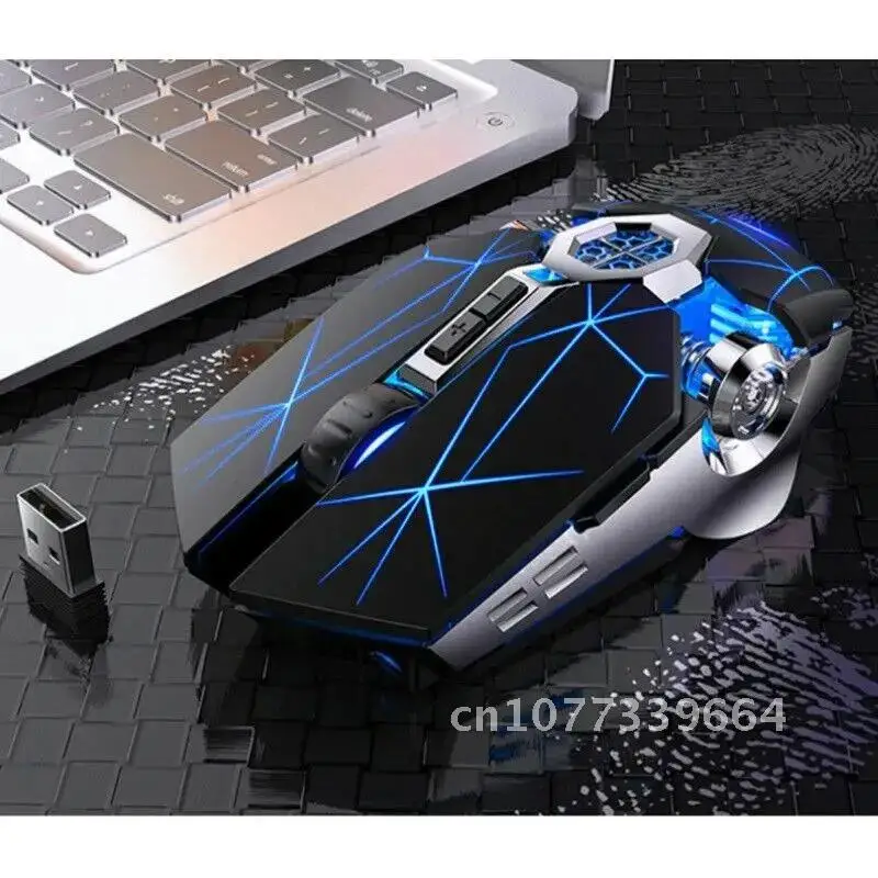 

Wireless Gaming Mouse USB 2.4G Optical BENTOBEN 1600DPI 7 Color LED Backlit Rechargeable Silent Mice For PC Laptop