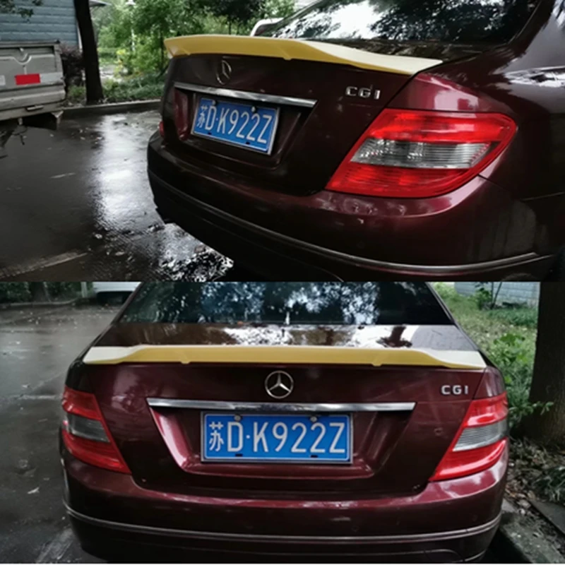 ABS material for Mercedes-Benz W204 sedan C350 C63 for AMG car 2008-13 R-type trunk spoiler wing with glossy black paint
ABS material for Mercedes-Benz W204 sedan C350 C63 for AMG car 2008-13 R-type trunk spoiler wing with glossy black paint