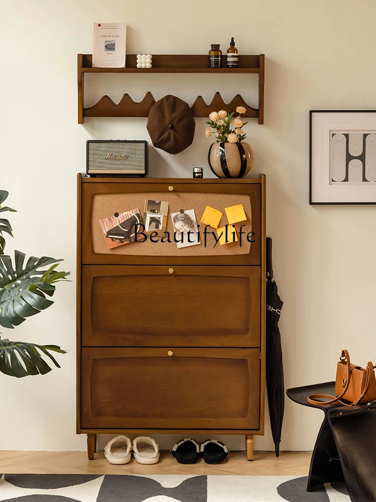 French Household Dust-Proof Ultra-Thin Solid Wood Shoe Cabinet Living Room Simple Entrance Door Storage Locker
French Household Dust-Proof Ultra-Thin Solid Wood Shoe Cabinet Living Room Simple Entrance Door Storage Locker