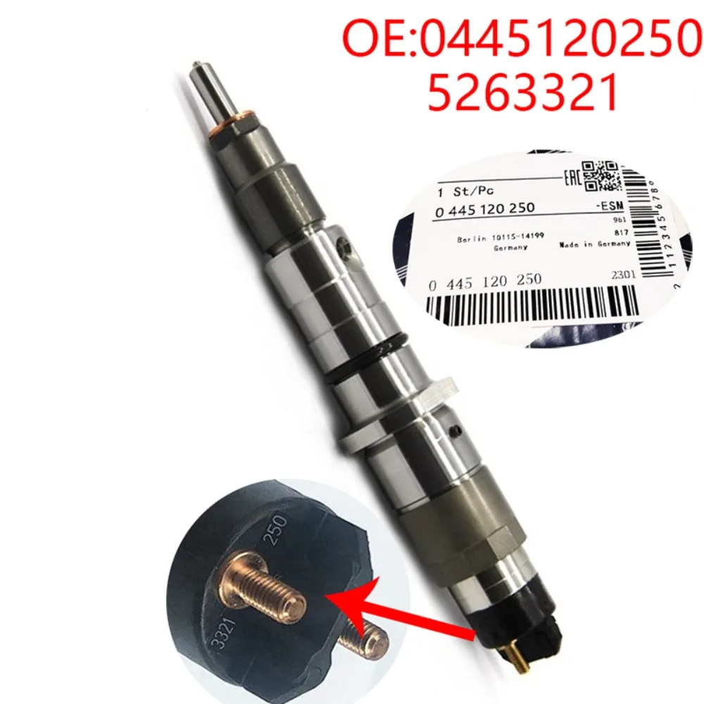 0445120250 5263321 4983267 Suitable for Cummins ISDE ISBE common rail injector Suitable for Cummins ISB300 QSB7-G 0 445 120 250
0445120250 5263321 4983267 Suitable for Cummins ISDE ISBE common rail injector Suitable for Cummins ISB300 QSB7-G 0 445 120 250