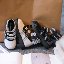 2022 Summer New Korean Style Girls Retro Kids Fashion Band Martin Boots for Boys Drop Shipping Solid Black Flat Non-slip Glossy
2022 Summer New Korean Style Girls Retro Kids Fashion Band Martin Boots for Boys Drop Shipping Solid Black Flat Non-slip Glossy