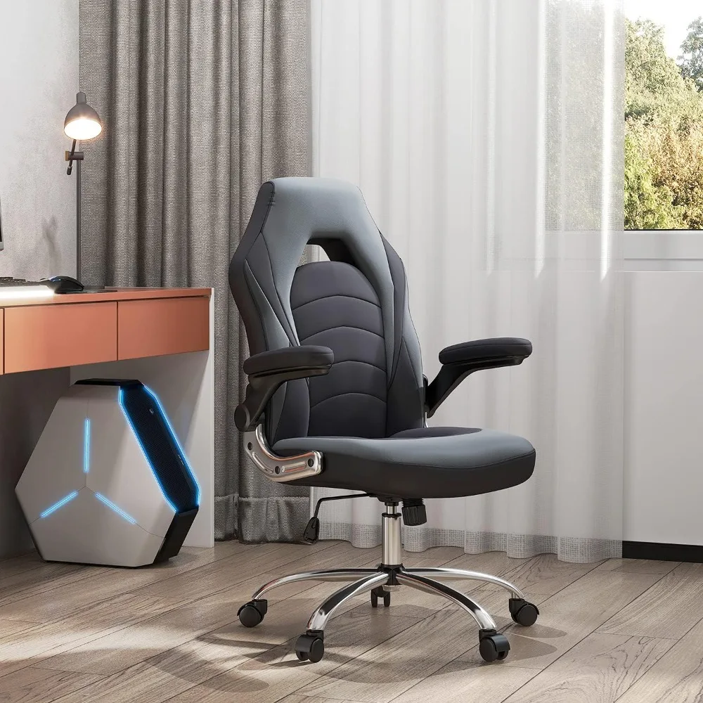 Gaming chair, racing style bonded leather, adjustable height and flip arm, ergonomic office chair, computer desk,executive chair
Gaming chair, racing style bonded leather, adjustable height and flip arm, ergonomic office chair, computer desk,executive chair