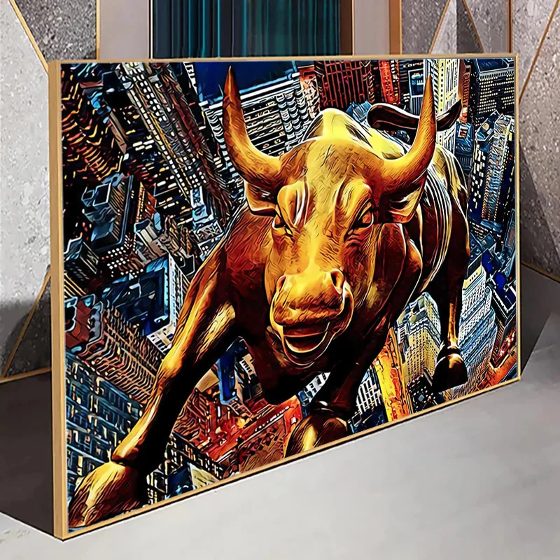 Modern Abstract Architecture Charging Wall Street Bull Oil Painting Poster Print Canvas Wall Art Picture Living Room Home Decor
Modern Abstract Architecture Charging Wall Street Bull Oil Painting Poster Print Canvas Wall Art Picture Living Room Home Decor
