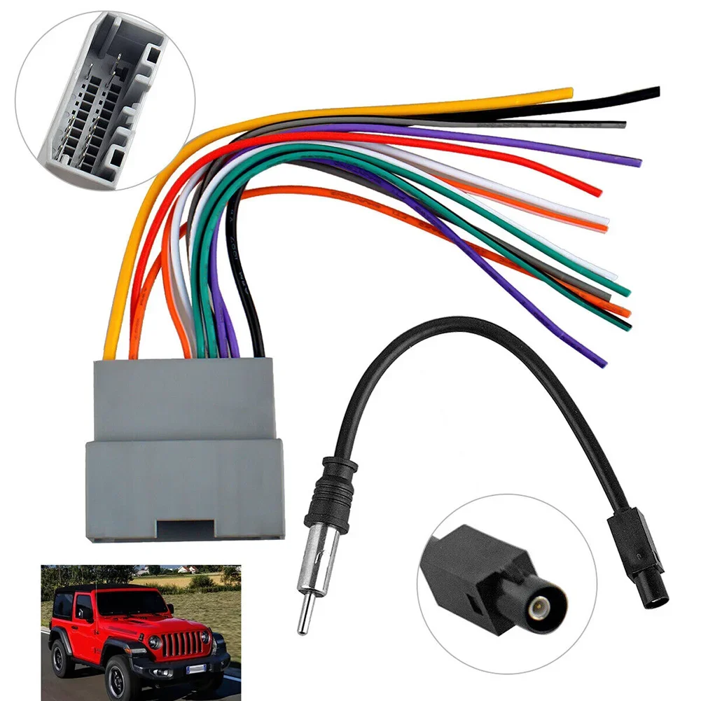 Car Radio Wire Wiring Cable Antenna Radio Harness Adapter Stereo Radio Adapter Cable Wire Harness&Antenna For Jeep For Dodge
Car Radio Wire Wiring Cable Antenna Radio Harness Adapter Stereo Radio Adapter Cable Wire Harness&Antenna For Jeep For Dodge