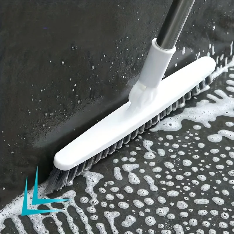 

Bathroom Floor Brush Rotating Wall Corner Gap Brush Hard Bristle Long Handle Tile Brush Floor Cleaning Tool Without Dead Ends
