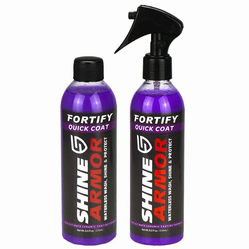 

SHINE ARMOR Fortify Quick Coat Ceramic Coating Car Wax Polish Spray Waterless Car Wash&Wax Hydrophobic Top Coat Polish