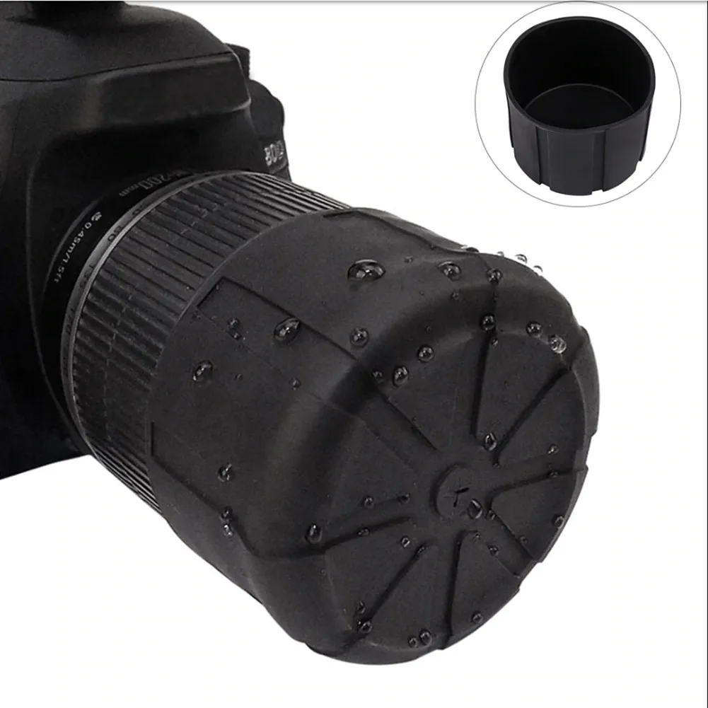 

Universal DSLR Camera Lens Anti Dust Caps Case Waterproof SLR Camera 62x51mm Silicone Lens Cover DSLR Camera Lenses Protector