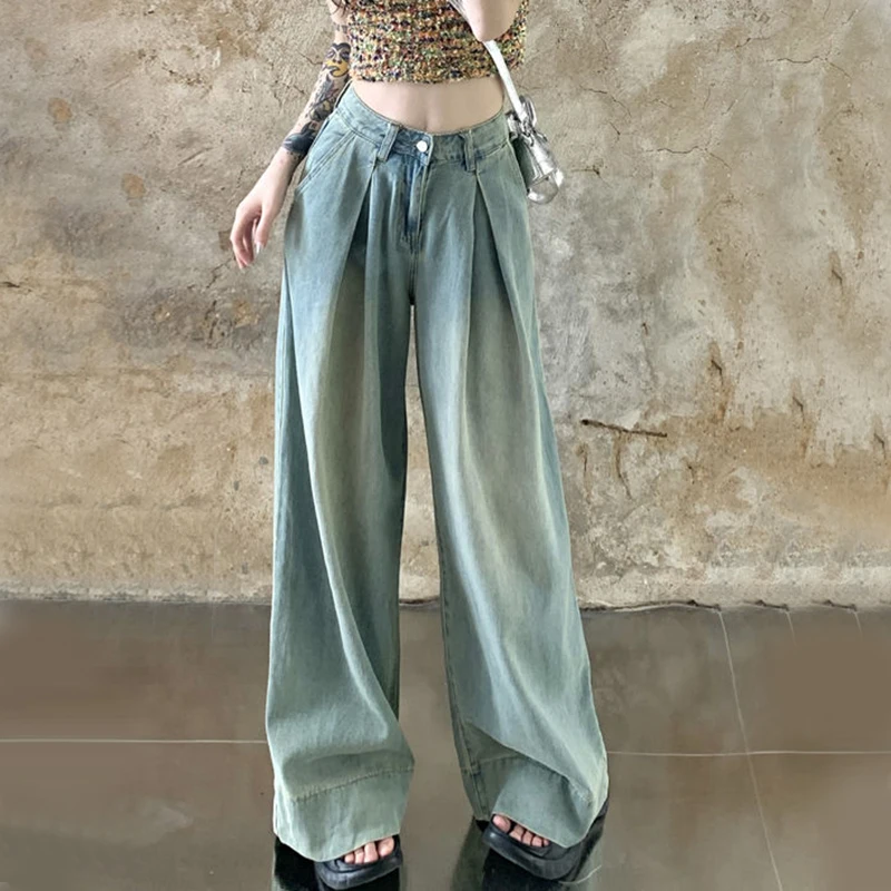Gidyq Y2K Fashion High Waist Jeans Women Summer Casual Loose Straight Trousers Korean All Match Female Streetwear Wide Leg Pants
Gidyq Y2K Fashion High Waist Jeans Women Summer Casual Loose Straight Trousers Korean All Match Female Streetwear Wide Leg Pants