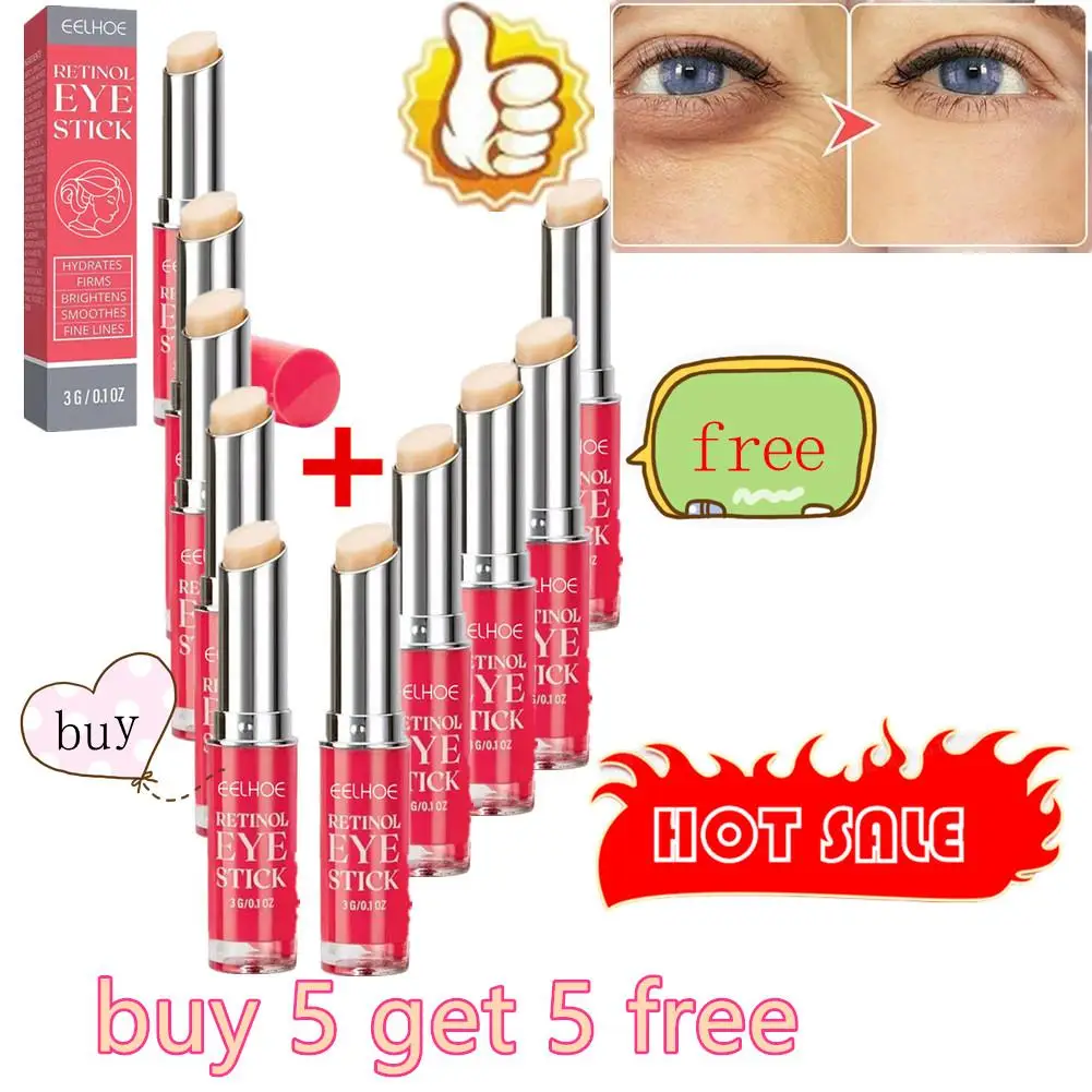 10pcs Anti-Wrinkle Eye Cream Retinol Stick Get Rid Of Puffy Dark Circles Lift Eye Area Whitening Moisturizing Health Repairing
10pcs Anti-Wrinkle Eye Cream Retinol Stick Get Rid Of Puffy Dark Circles Lift Eye Area Whitening Moisturizing Health Repairing