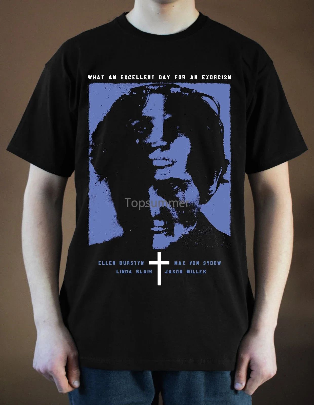 The Exorcist Movie Poster Ver. 2 Horror T-Shirt Black S-3Xl Men Brand Clothihng Top Quality Fashion Mens T Shirt 100% Cotton
The Exorcist Movie Poster Ver. 2 Horror T-Shirt Black S-3Xl Men Brand Clothihng Top Quality Fashion Mens T Shirt 100% Cotton