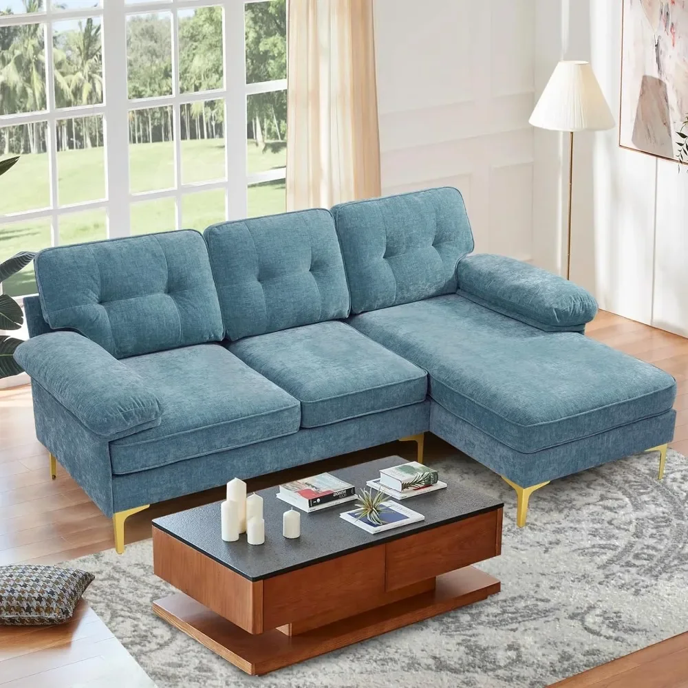 Convertible Sectional Sofa Couch with Reversible Storage Chaise, Modern Sofa Couch, 83" Chenille L Shape Convertible Sofa
Convertible Sectional Sofa Couch with Reversible Storage Chaise, Modern Sofa Couch, 83" Chenille L Shape Convertible Sofa