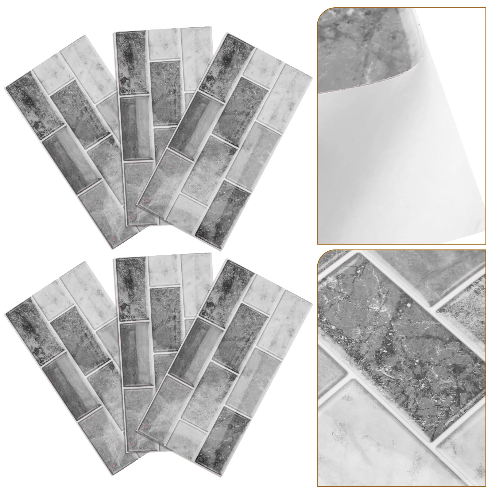 6 Sheets Sticker Wall Decoration Kitchen Backsplash Peel and Stickers for Home Tile Waterproof Tiles Bathroom Tailgate
6 Sheets Sticker Wall Decoration Kitchen Backsplash Peel and Stickers for Home Tile Waterproof Tiles Bathroom Tailgate