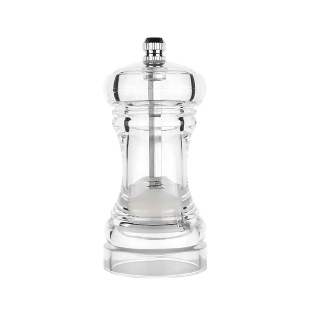 4 Inches Pepper Mill Grinder Acrylic Salt Manual Adjustable Transparent Grinding Pepper Shakers Mills Kitchen Accessories
4 Inches Pepper Mill Grinder Acrylic Salt Manual Adjustable Transparent Grinding Pepper Shakers Mills Kitchen Accessories