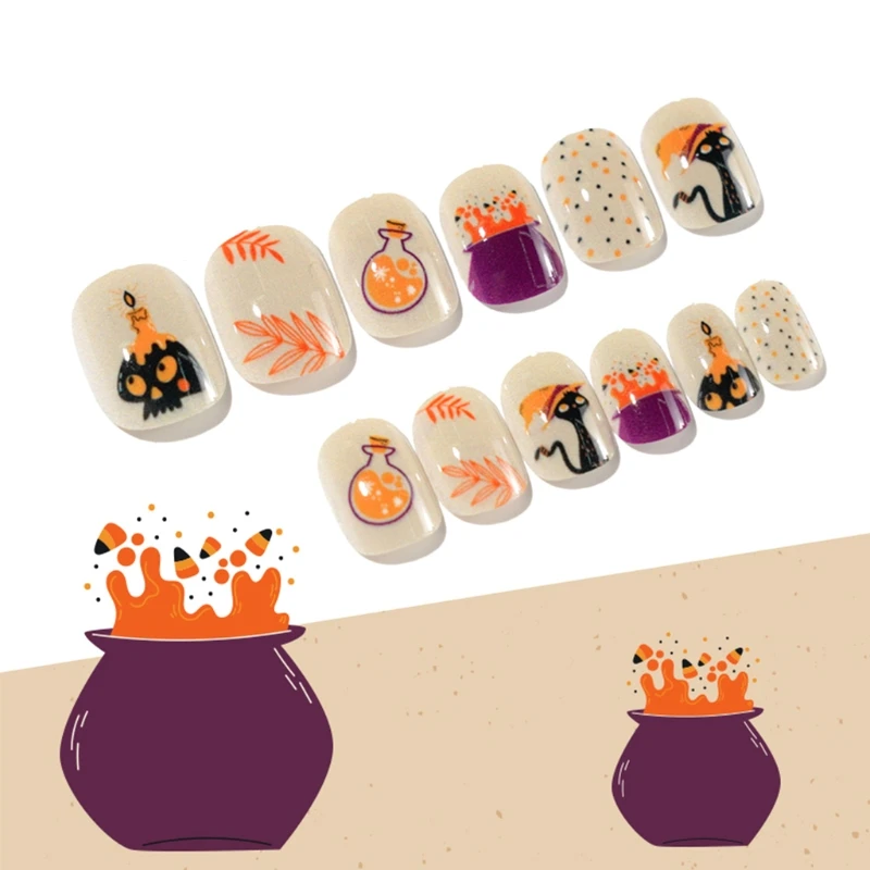 Q1QD Skull Bat Halloween Press On Nails Wearable Adult/child False Nail Patches Adhesive Nail Decoration Nail Piece Halloween
Q1QD Skull Bat Halloween Press On Nails Wearable Adult/child False Nail Patches Adhesive Nail Decoration Nail Piece Halloween