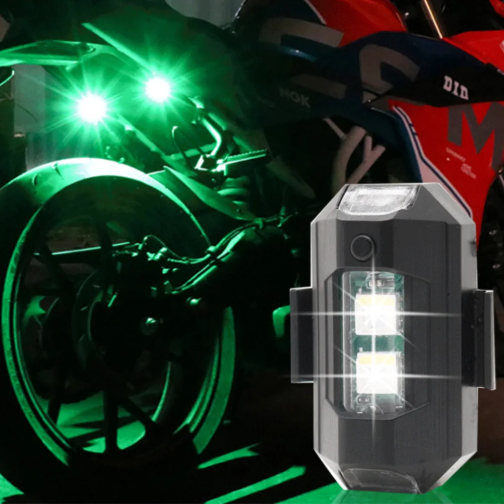 2 PCS Motorcycle Lights LED Charging Strobe Lights Locomotive Tail Lights Modified Aircraft Lights Warning Lights Accessories
2 PCS Motorcycle Lights LED Charging Strobe Lights Locomotive Tail Lights Modified Aircraft Lights Warning Lights Accessories