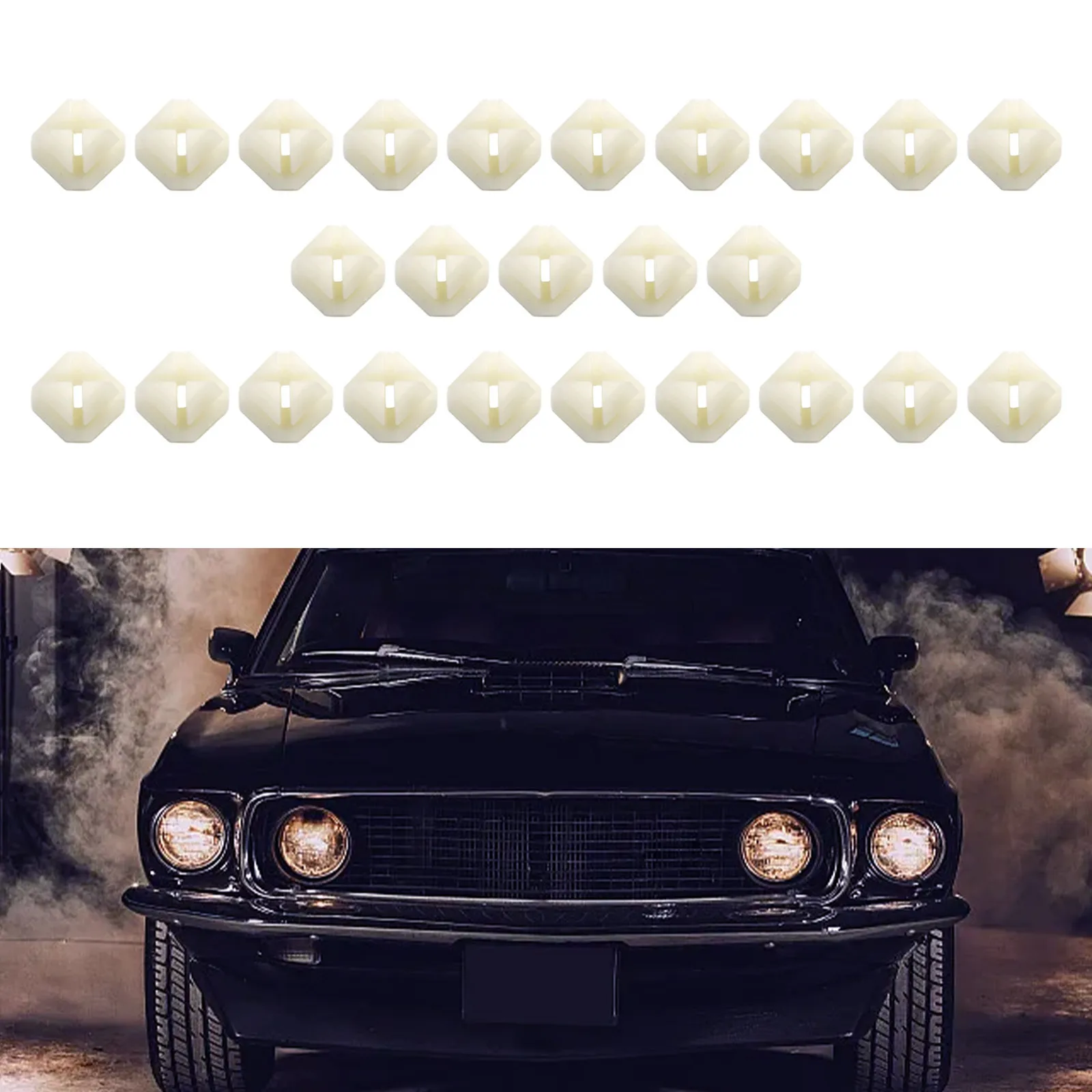 25Pc Set Auto Retainer Clamp Fits Car Headlight Mounting Grille Screw Size Grommet Nut Clip Fastener Fits 5/16" Square Hole
25Pc Set Auto Retainer Clamp Fits Car Headlight Mounting Grille Screw Size Grommet Nut Clip Fastener Fits 5/16" Square Hole