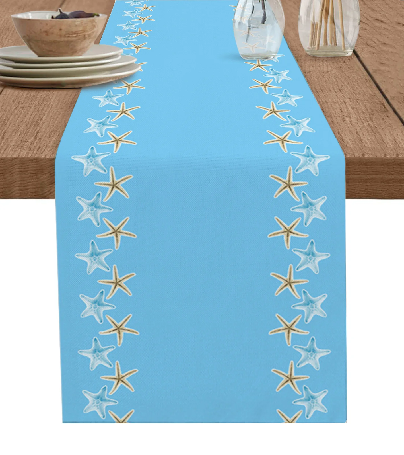 Ocean Starfish Blue Table Runner Holiday Kitchen Coffee Tablecloth Wedding Home Decoration Table Runner
Ocean Starfish Blue Table Runner Holiday Kitchen Coffee Tablecloth Wedding Home Decoration Table Runner
