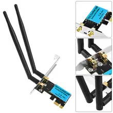 PCIE-AC1200 1200Mbps Wireless Network Card Dual Band 2.4G/5GHz Wireless PCI-E WiFi Adapter Card Receiver For Computer
PCIE-AC1200 1200Mbps Wireless Network Card Dual Band 2.4G/5GHz Wireless PCI-E WiFi Adapter Card Receiver For Computer