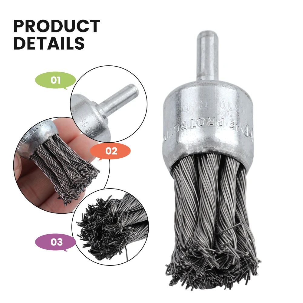 1pcs 25mm/20mm Knot Wire End Brushs 70mm Steels Rust Removal Paints Drill Bits Accessory For Rust Dirt Scale Paint Welding Seam
1pcs 25mm/20mm Knot Wire End Brushs 70mm Steels Rust Removal Paints Drill Bits Accessory For Rust Dirt Scale Paint Welding Seam