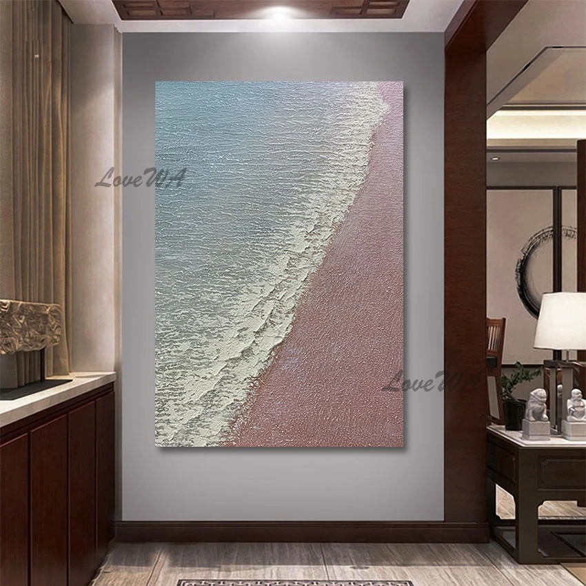 Modern Home Decoration Wall Canvas Sandbeach Sea Landscape Oil Painting Unframed Quality Artwork Large Living Room Picture
Modern Home Decoration Wall Canvas Sandbeach Sea Landscape Oil Painting Unframed Quality Artwork Large Living Room Picture