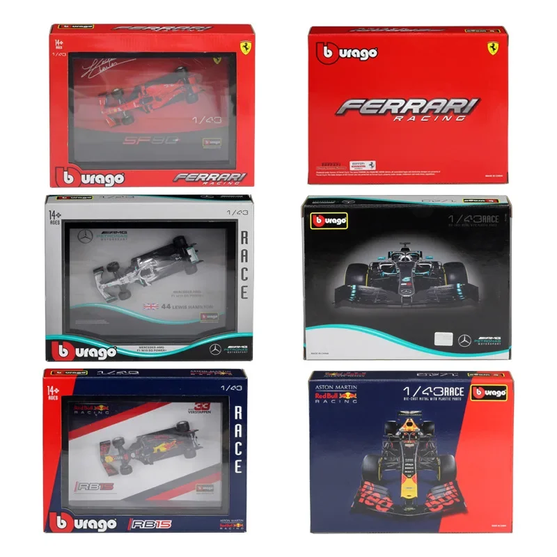 

Bburago 1:43 2019 Aston Martin Red Bull Racing RB15 #33 F1 Ferrari SF90 W10 Racing Alloy Car Model Collect gifts toy B457