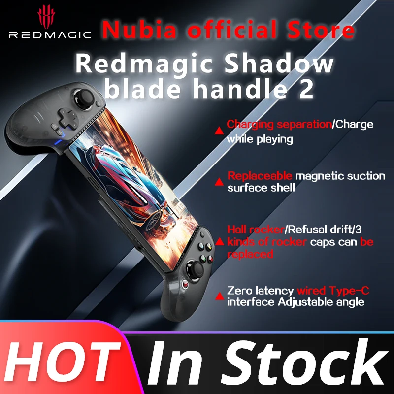 

New Redmagic shadow blade gamepad 2 for Redmagic 8 Pro Textured soft rubber grips E-Sports Handle gamepad
