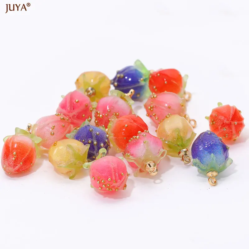 2pcs Sweet Resin Rose Flower Bud Charm 15*9mm 3D Strawberry Pendants For DIY Jewelry Making Handmade Earrings Accessories
2pcs Sweet Resin Rose Flower Bud Charm 15*9mm 3D Strawberry Pendants For DIY Jewelry Making Handmade Earrings Accessories