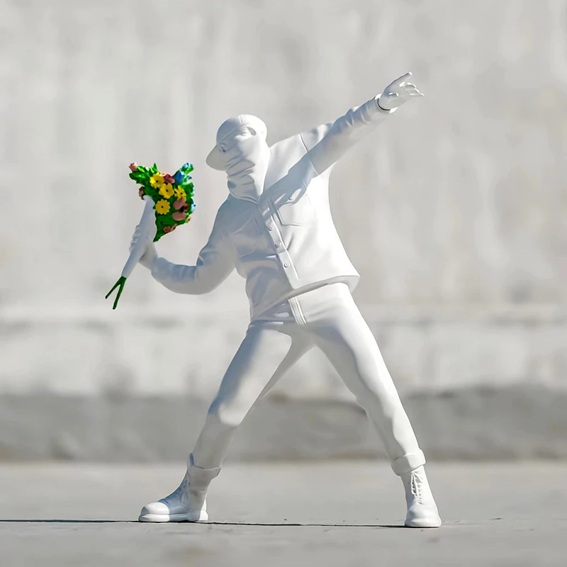 Banksy Flower Bomber Trendy Toy Ornaments for Boys, Artist-designed Sculptures, Colorful Gift Boxes, Gifts for Boys Banksy Flower Bomber Trendy Toy Ornaments for Boys, Artist-designed Sculptures, Colorful Gift Boxes, Gifts for Boys