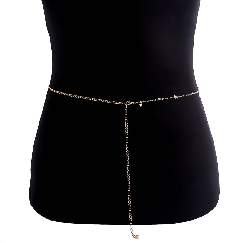 

Belly Chain Thin Waist Chains For Women Sexy Gold Dress Decorative Belt