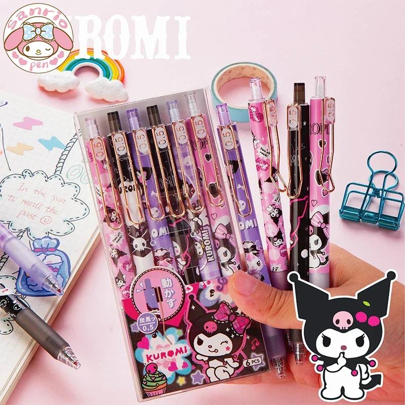 New Sanrio Cartoon 12/24pcs Gel Pen Kuromi Student Cute Stationery Pen 0.5mm Black School Office Supplies Children's Test Tool
New Sanrio Cartoon 12/24pcs Gel Pen Kuromi Student Cute Stationery Pen 0.5mm Black School Office Supplies Children's Test Tool