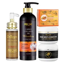 AILKE Collagen Women Skin Care, Moisturizing, Smoothing, Whitening, Youther, Removing Freckle & Spot, Skin Glowing 5 In 1 Kit