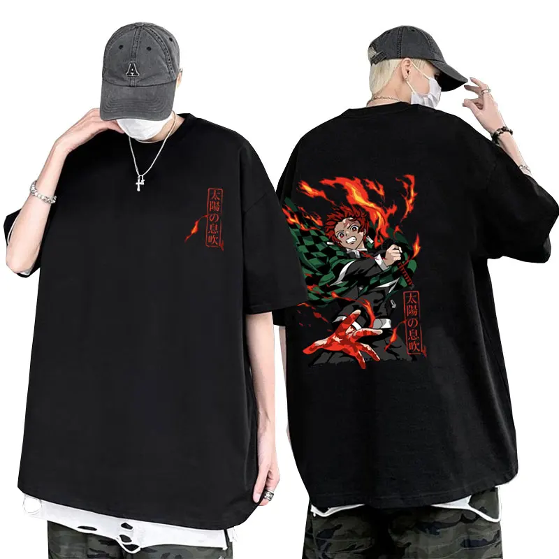 Japanese Anime Demon Slayer Kamado Tanjirou Graphic T-shirts Male Casual Manga Trend Tshirt Men Women Fashion Oversized T Shirt
Japanese Anime Demon Slayer Kamado Tanjirou Graphic T-shirts Male Casual Manga Trend Tshirt Men Women Fashion Oversized T Shirt