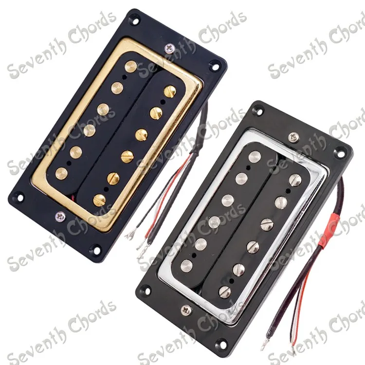 A Set 2 Pcs Brass Pickup Covers Double Coil Pickups Humbucker for LP Style Electric Guitar With 4 Wire
A Set 2 Pcs Brass Pickup Covers Double Coil Pickups Humbucker for LP Style Electric Guitar With 4 Wire