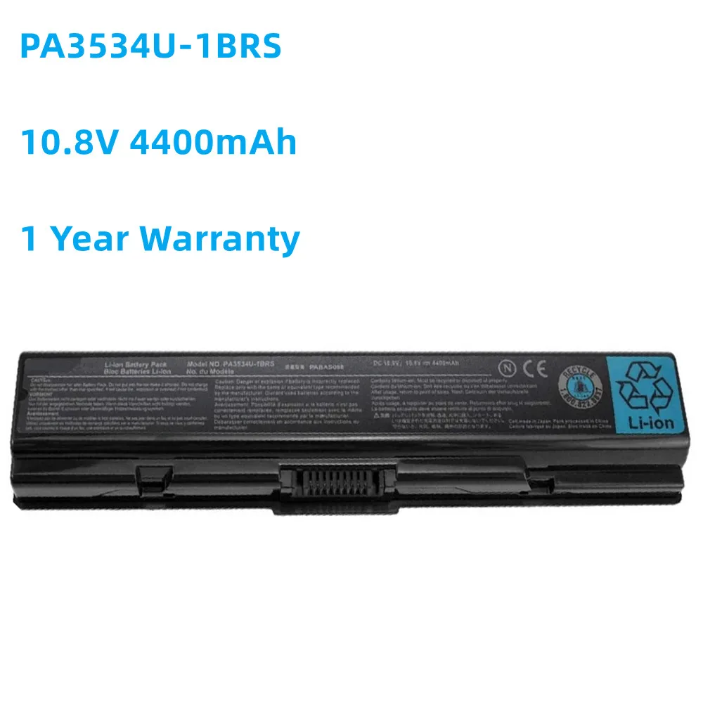 

PA3535U-1BRS PA3534U-1BRS PABAS098 10.8V 48WH/4400mAh Battery For Toshiba Satellite A200 A210 A300 A350 L300 L500 L505