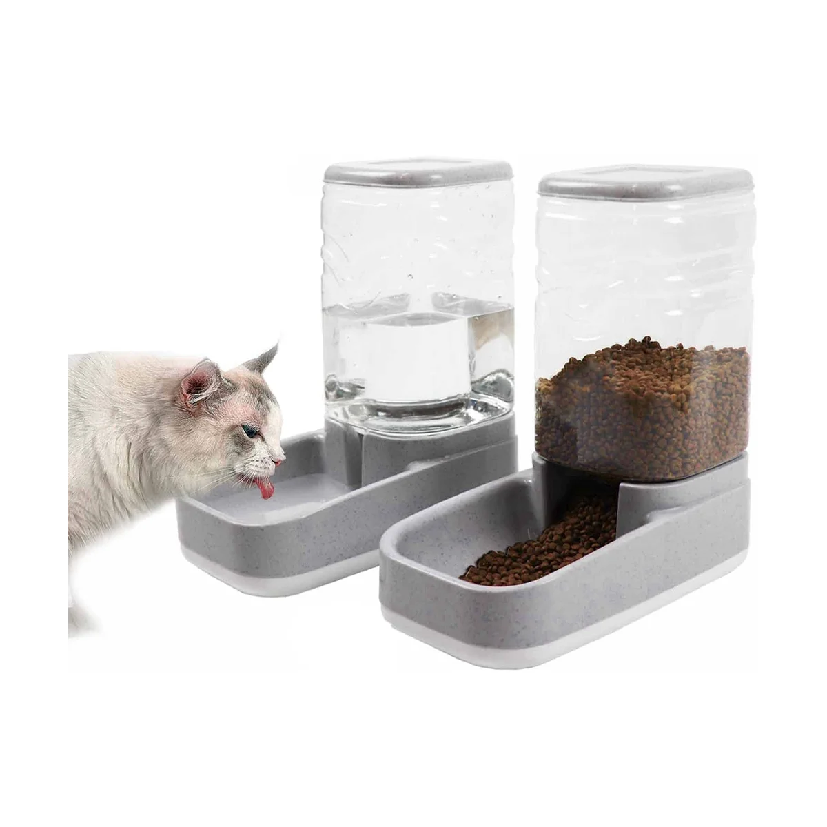 3.8L Food and Water Dispenser Set for Automatic Feeding Dog and Other Pets, Suitable for Most Pet Gravity Dispensers
3.8L Food and Water Dispenser Set for Automatic Feeding Dog and Other Pets, Suitable for Most Pet Gravity Dispensers