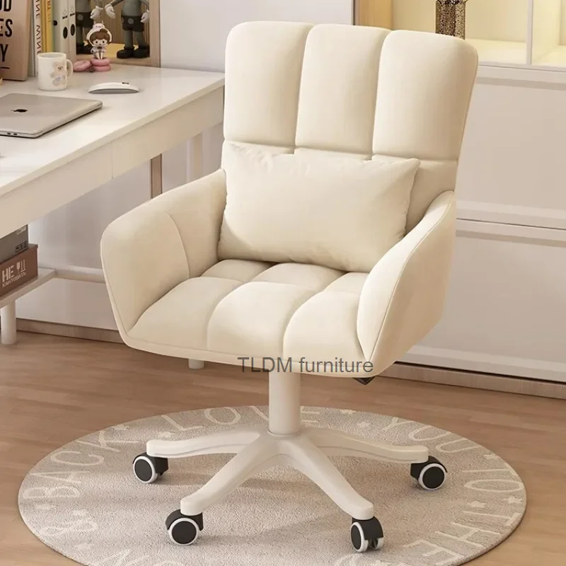 

Gamer Office Chair Computer Study Designer Cute Comfortable Accent White Lazy Chair Bedroom Silla Ergonomica Office Furniture