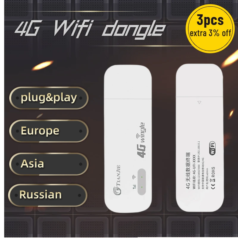 

Wireless 4G Wi-fi Router 150Mbps USB Modem Stick 3G Mobile Broadband Sim Card WiFi Dobgle Networking Hotspot Mifi Pocket Router