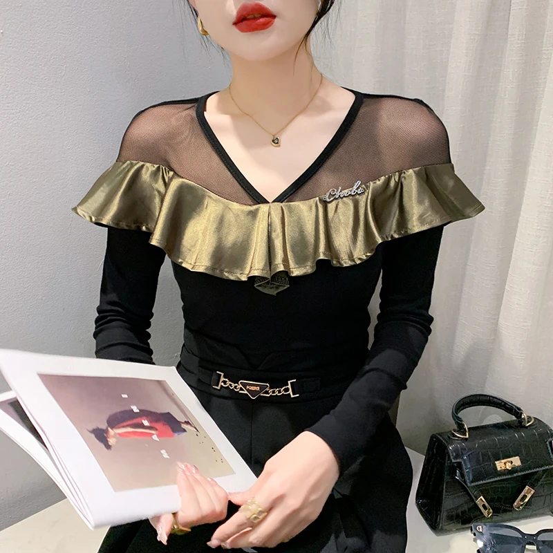 Футболка женская в европейском стиле, BPy6595 
Футболка женская в европейском стиле, BPy6595