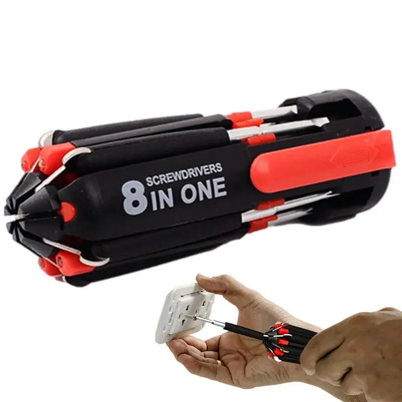 Screwdriver Multitool Multi-Purpose Universal Screwdriver with 6 LED Flashlights 8 In 1 Screwdriver Set Repair Disassemble Kit
Screwdriver Multitool Multi-Purpose Universal Screwdriver with 6 LED Flashlights 8 In 1 Screwdriver Set Repair Disassemble Kit