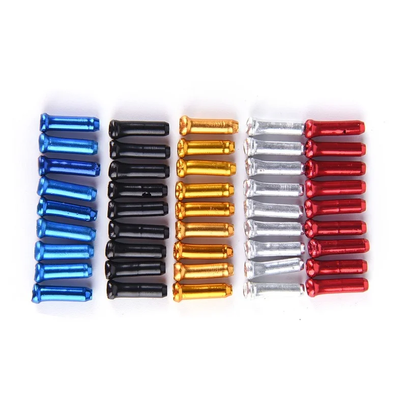 

10PCS 4Colors Brake Wire End Cap Cable Parts Aluminum MTB Bicycle Bike Line Core Cap Cover Gear Shift Brake