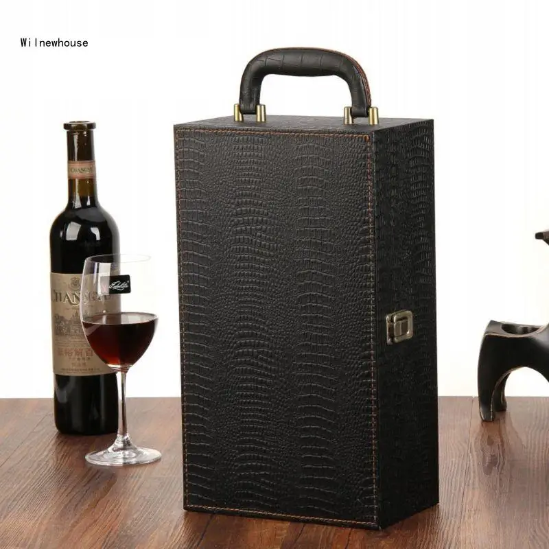 Wine Bottle Box Leather Luxury Bag 2 Red Wine Champagne Tote for Carrier Handle Dropship
Wine Bottle Box Leather Luxury Bag 2 Red Wine Champagne Tote for Carrier Handle Dropship